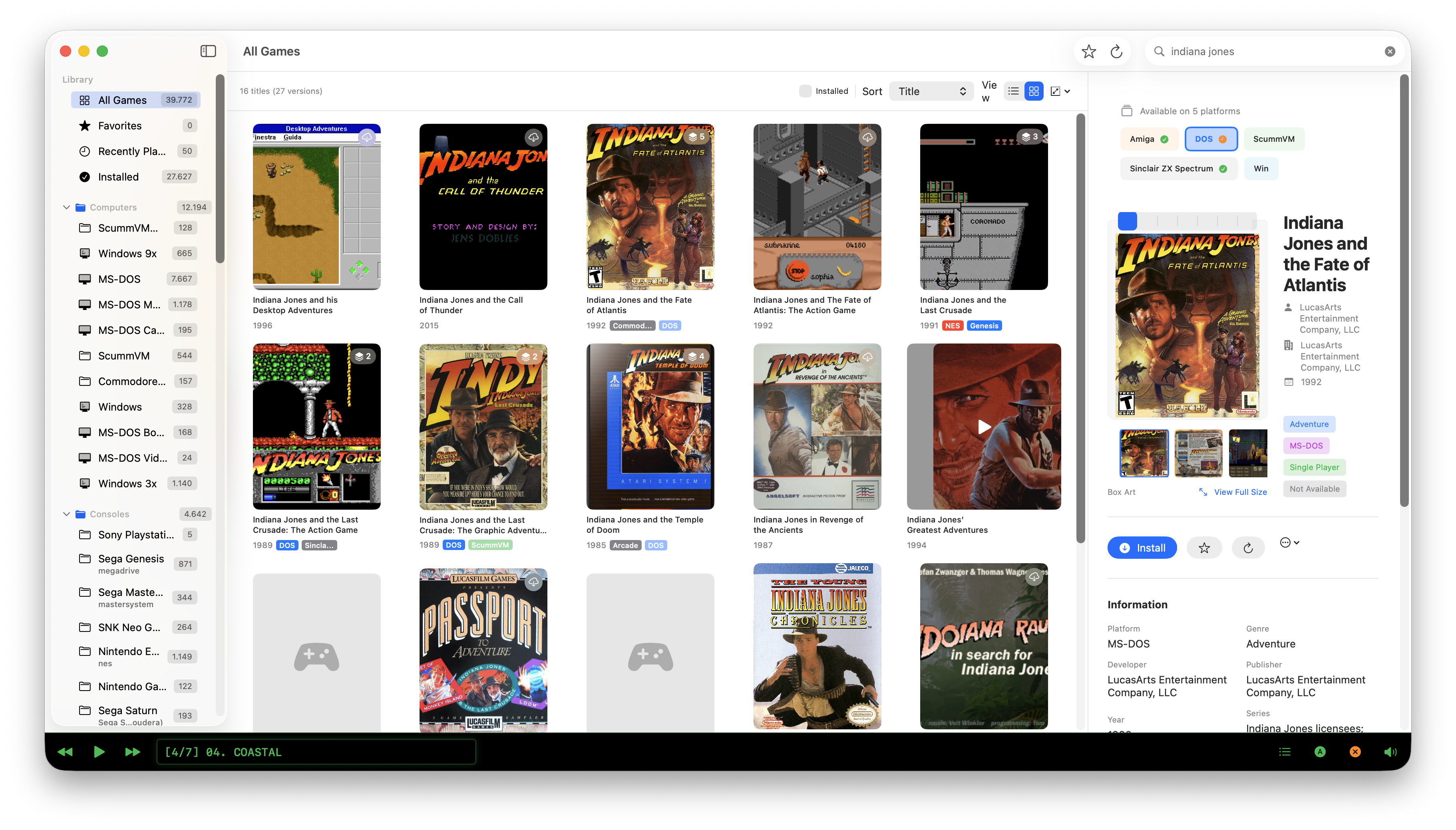 eXoMacBox Game Library